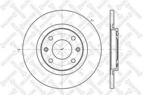 6020-1925-SX, 6020-1925-SX_диск тормозной передний!\ Peugeot Partner,Citroen Berlingo 1.1/1.4 96