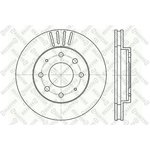 6020-3025V-SX, 6020-3025V-SX_диск тормозной передний!\ Mitsubishi Space ...