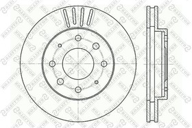 6020-3025V-SX, 6020-3025V-SX_диск тормозной передний!\ Mitsubishi Space Wagon/Runner ABS 1.8-2.0TD 91