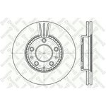 6020-3245V-SX, 6020-3245V-SX_диск тормозной передний!\ Mazda 6 1.8-2.3/2.0Di 02