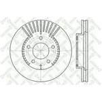 6020-3254V-SX, 6020-3254V-SX_диск тормозной передний!\ Mazda MPV/Xedos 9 ...