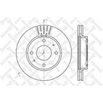 6020-3411V-SX, 6020-3411V-SX_диск тормозной передний!\ Hyundai Lantra/Sonata ...