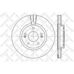 6020-3415V-SX, 6020-3415V-SX_диск тормозной передний!\ Hyundai Sante Fe/Trajet ...