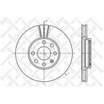 6020-3629V-SX, 6020-3629V-SX_диск тормозной передний!\ Opel Astra 1.4-1.7TD 98