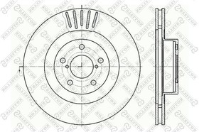 6020-4412V-SX, 6020-4412V-SX_диск тормозной передний!\ Subaru Impreza 2.0 00