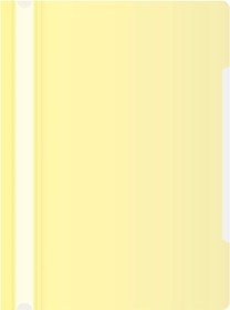 Фото 1/4 Папка-скоросшиватель Бюрократ Pastel -PSLPAST/YEL A4 прозрач.верх.лист пластик желтый 0.14/0.18