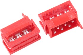 690157000672, Headers & Wire Housings WR-MM 2.54mm IDC 6Pins Male Red