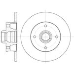 602400, Диск тормозной VW GOLF/PASSAT/POLO 1.8-1.9TDI 83