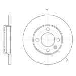 608801, Диск торм. пер._Audi 80, VW Golf/Passat 1.1-1.8 81