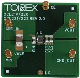 XCL220B183F-EVB-01, Evaluation Board, XCL220B183FR-G, Step Down DC / DC Converter, Power Management
