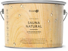 Фото 1/5 Пропитка для бани и сауны Elcon Sauna Natural (2 л) 11607385