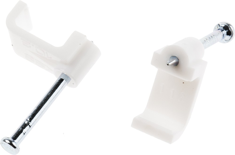 White cable clamps discount