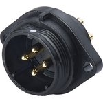Circular Connector, 2 Contacts, Panel Mount, Plug, Male, IP68