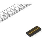 TDA10H0SB1R, DIP Switches / SIP Switches HALF PITCH 10 POS