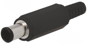 Фото 1/3 DC connector, 4.3 x 6.5 mm, solder termination, black