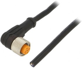 Фото 1/2 1206 04 L2 002 5M, Соединительный кабель; M12; PIN: 4; угловой; 5м; вилка; 4А; LED; IP67