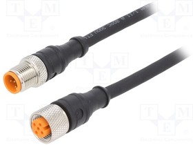 1210 1200 05 003 2M, Соединительный кабель; M12; PIN: 5; 2м; вилка; 60ВAC; 4А; -25-80°C