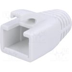 MP0035W, Корпус вилки RJ45, 8мм, Цвет белый