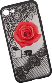 Фото 1/4 Защитная крышка "LP" для iPhone 8/7 Роза красная (европакет)