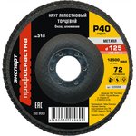 Круг лепестковый торцевой по стали d125 P40 Эксперт № 318 10205005