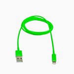 USB lightning Cable для Apple iPhone 5, iPad Mini, iPad зеленый, коробка