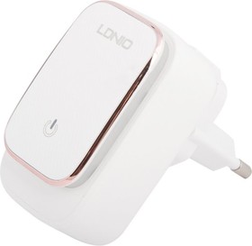 Фото 1/3 Блок питания (сетевой адаптер) LDNIO 2 USB выхода 2,4А LED TOUCH LAMP + кабель Micro USB A2205 белый, коробка