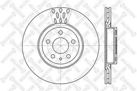 6020-9925V-SX, 6020-9925V-SX_диск тормозной передний!\ Alfa Romeo 156/164 2.0-3.2 97