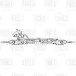 CRS 7704, Рейка рулевая Lada X-Ray 14-; Renault Logan II 12- ГУР Trialli