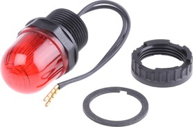 Фото 1/2 231.100.55, EM 231 Series Red Steady Beacon, 24 V dc, Panel Mount, LED Bulb, IP65