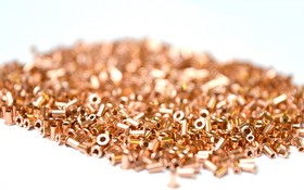 PTH400-RIV1.0, Copper Through Hole Contact Rivets PCB Rivet for 1mm Diameter, 2.5mm Length With 0.6mm Maximum Thickness