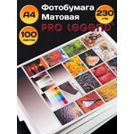 PL5565, Фотобумага Pro Legend А4 матовая 230г/м 100л.