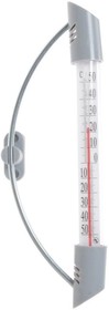 PL6101, Термометр оконный "Премиум" ТБ-209 на гвоздиках/липучке, нерж.сталь, блистер