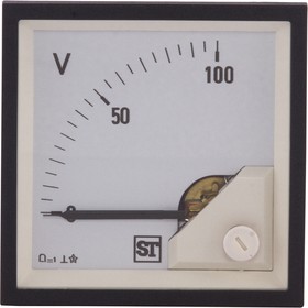 Фото 1/2 PQ44-V0ZL2N1CAW0ST, Sigma Series Analogue Voltmeter DC, 45 x 45 mm
