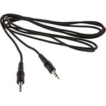 35HR07235X, Male 3.5mm Stereo Jack to Male 3.5mm Stereo Jack Aux Cable, Black, 1.8m