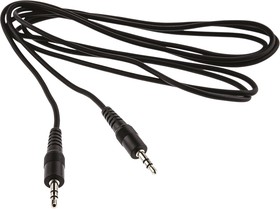 Фото 1/3 35HR07235X, Male 3.5mm Stereo Jack to Male 3.5mm Stereo Jack Aux Cable, Black, 1.8m