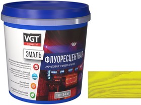 Эмаль ВГТ ВД-АК-1179 универсальная флуоресцентная лимонно-жёлтая, 1 кг 11607649