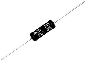 135-10R0-FBW, Res Wirewound 10 Ohm 1% 3W ±20ppm/°C Silicone AXL Bulk