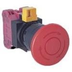 HW1B-V4F01-R, HW Series Twist Release Emergency Stop Push Button, Panel Mount ...
