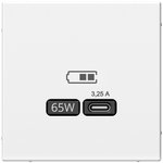 Systeme Electric ArtGallery Белый USB Розетка тип-С 65Вт высокоскор.заряд ...