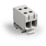 Блок клеммный распределительный серый Al 6-50мм.кв Cu 2.5-50мм.кв 4 подключения