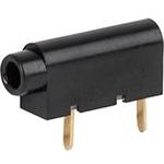0040.1101, Black Socket Banana Socket, 2mm Connector, PCB Pins Termination, 10A ...