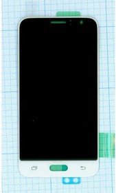Фото 1/2 Дисплей (экран) в сборе с тачскрином для Samsung Galaxy J1 (2016) SM-J120F белый (OLED)