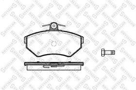 Фото 1/2 642 000B-SX, 642 000B-SX_колодки дисковые п.!\ VW Caddy/Polo, Seat Toledo/Ibiza 1.4-1.9TDi/2.0 91-05