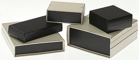 LH34/43-100-000, LH34/43 Series Black ABS Desktop Enclosure, 76.19 x 114.3 x 31.75mm