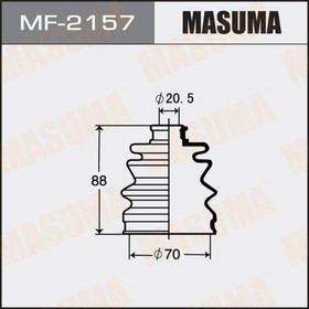 MF-2157, Пыльник ШРУС 70 x 88 x 20.5 Masuma резина