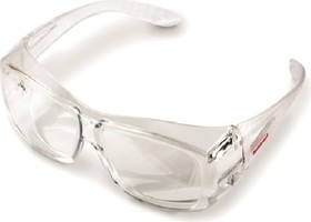 Очки с прозрачной моноблочной линзой с боковой защитой AL-1303-KN