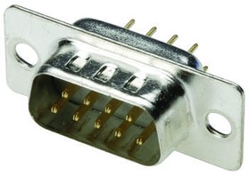 A-DS 37 PP/Z, A-DS 37 Way Through Hole D-sub Connector Plug, 2.77mm Pitch