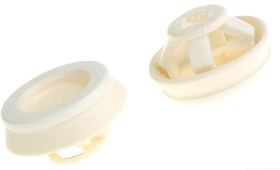 Фото 1/2 CLIXX M20/W, White Polypropylene, Thermoplastic 20mm Cable Grommet for 6 13mm Cable Dia.