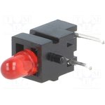 1806.2032, LED; in housing; red; 3mm; No.of diodes: 1; 20mA; Lens: red,diffused