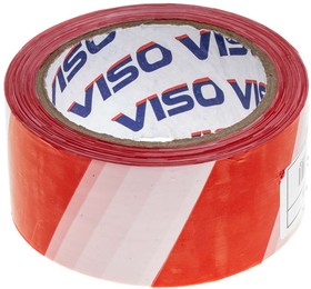 Red/White High-Density Polyethylene 100m Barrier Tape, 0.02mm Thickness